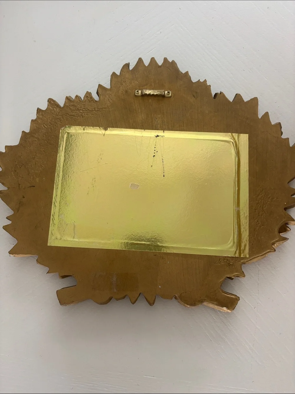 Gold Ornate Leaf Oval Wall Mirror